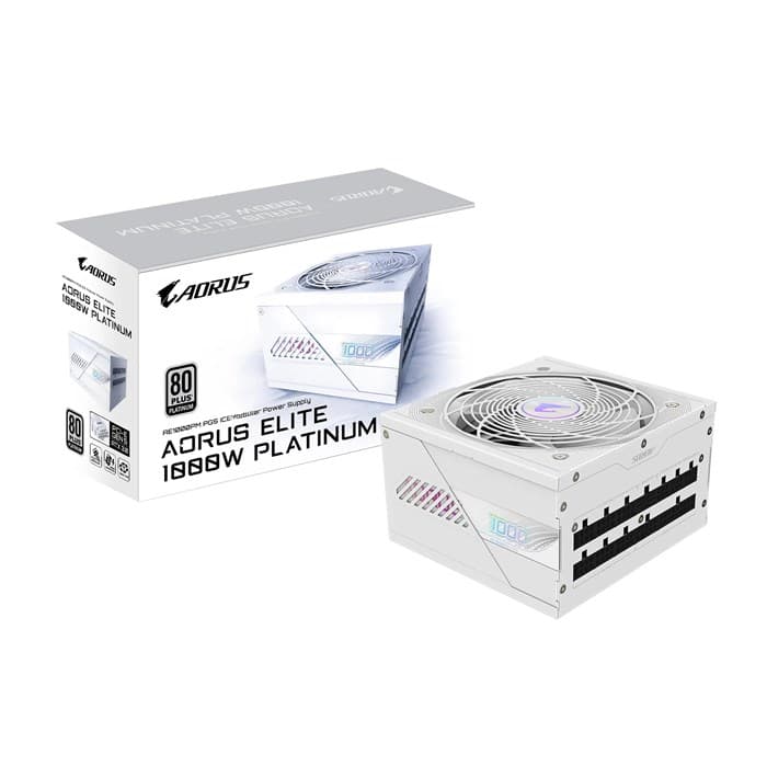 پاور 1000W گیگابایت مدل AORUS ELITE P1000W ICE 80+ Platinum Modular PCIe 5.0 ATX 3.1 — تصویر ۸