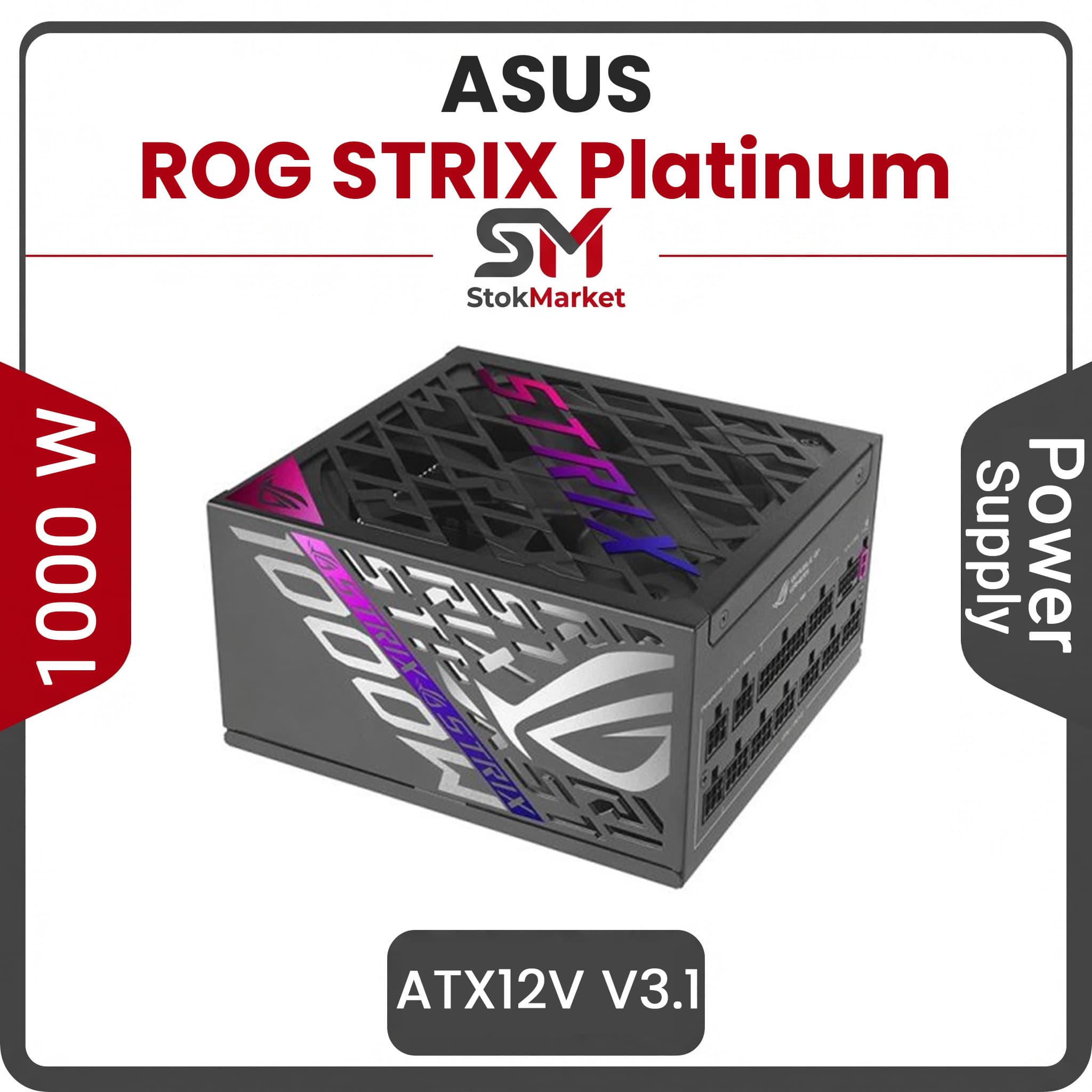 پاور فول ماژولار 1000 وات ایسوس مدل ROG STRIX Platinum