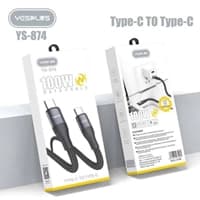 کابل شارژ 2 متری دوسر تایپ C برند yesplus مدلys-874