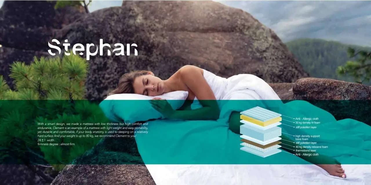 تشک طبی ارتوپدیک جاست اسلیپ مدل استفان Stephan — تصویر ۲