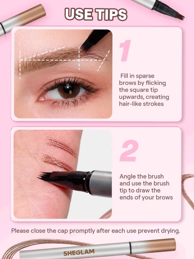 هاشور ابرو شیگلم مدل Brow-Fection Micro-Stroke Liquid Pen — تصویر ۵