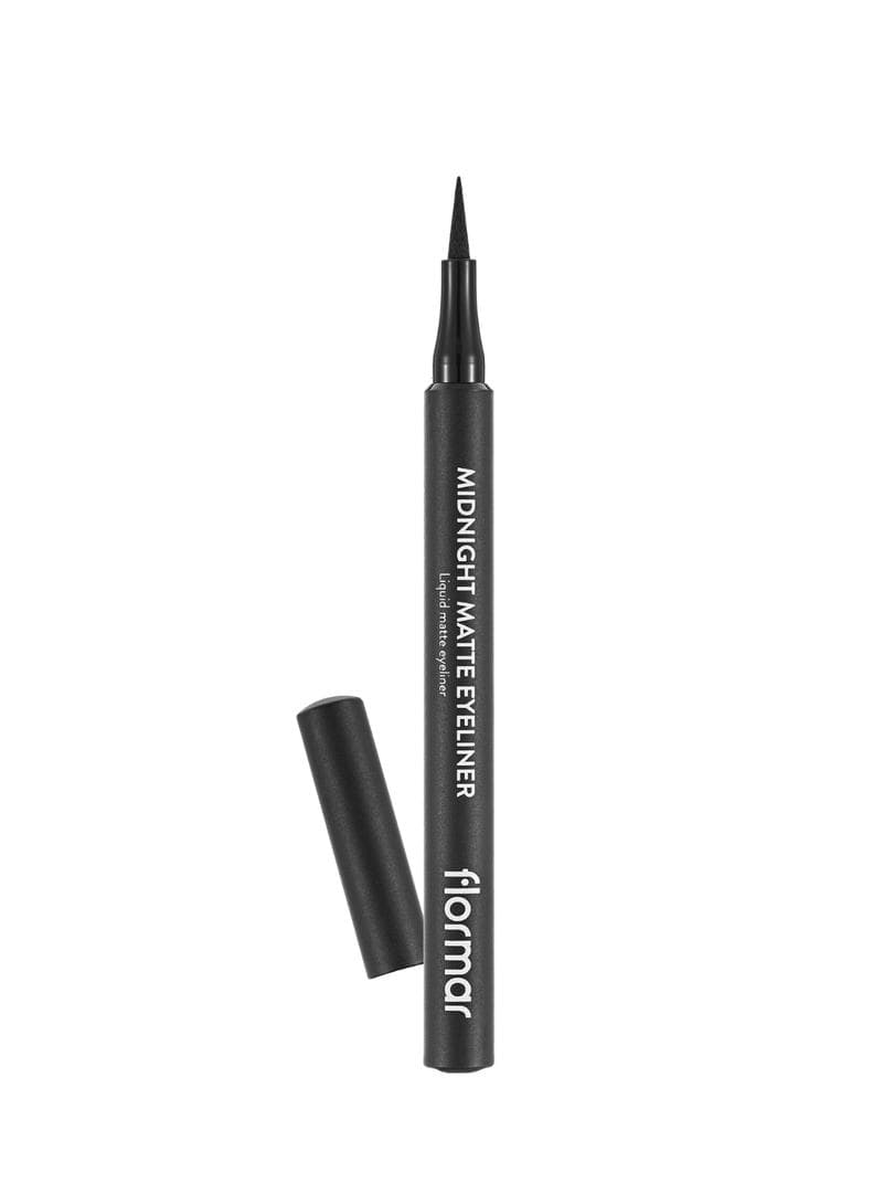 خط چشم مایع فلورمار مدل Midnight Matte Eyeliner رنگ Black