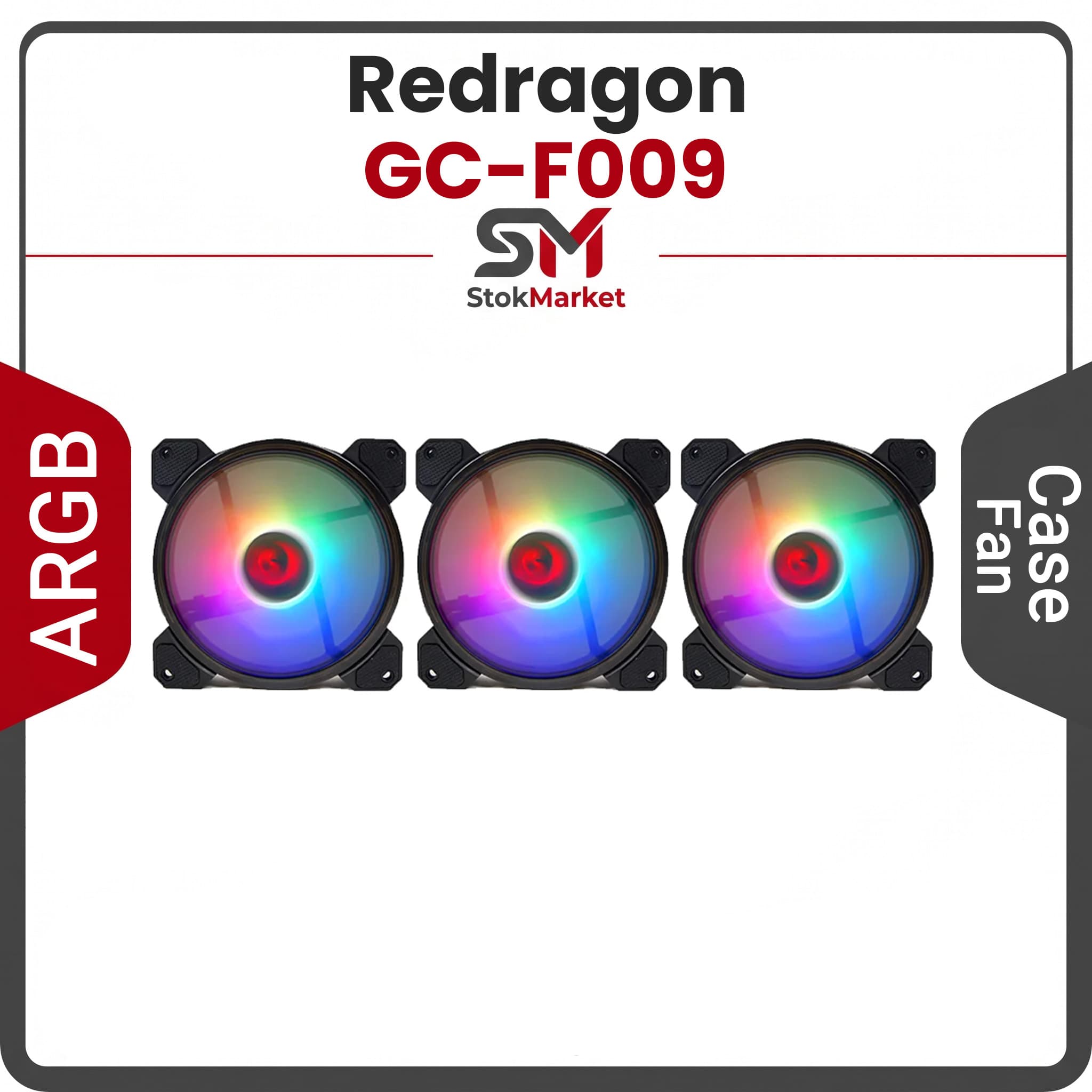 فن کیس سه عددی ردراگون مدل GC-F009