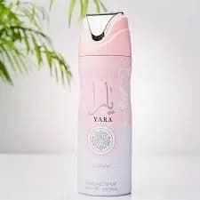 اسپری خوشبو کننده بدن لطافه مدل یارا صورتی YARA حجم ۲۰۰ میل