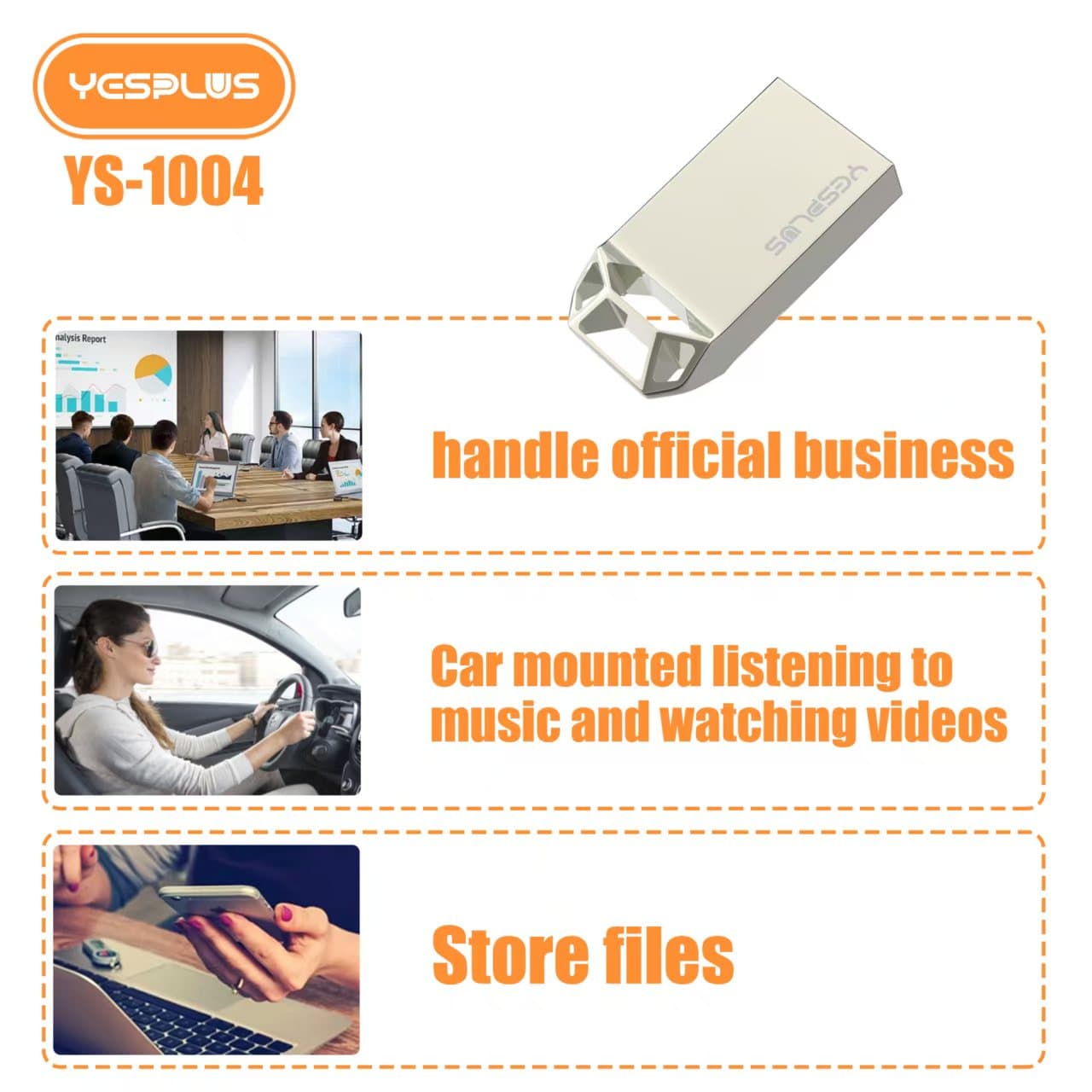 عمده فلش مموری 128 گیگ Yesplus YS-1004 — تصویر ۳