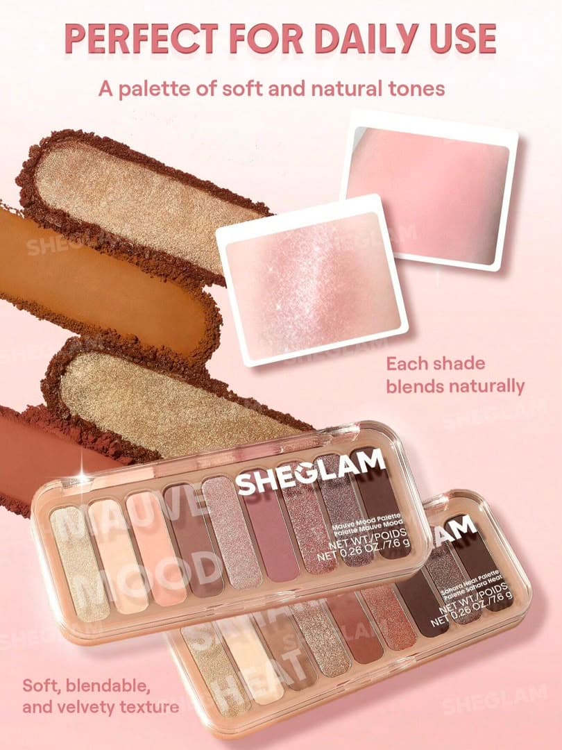 پالت سایه چشم شیگلم مدل Sahara Heat Palette — تصویر ۵