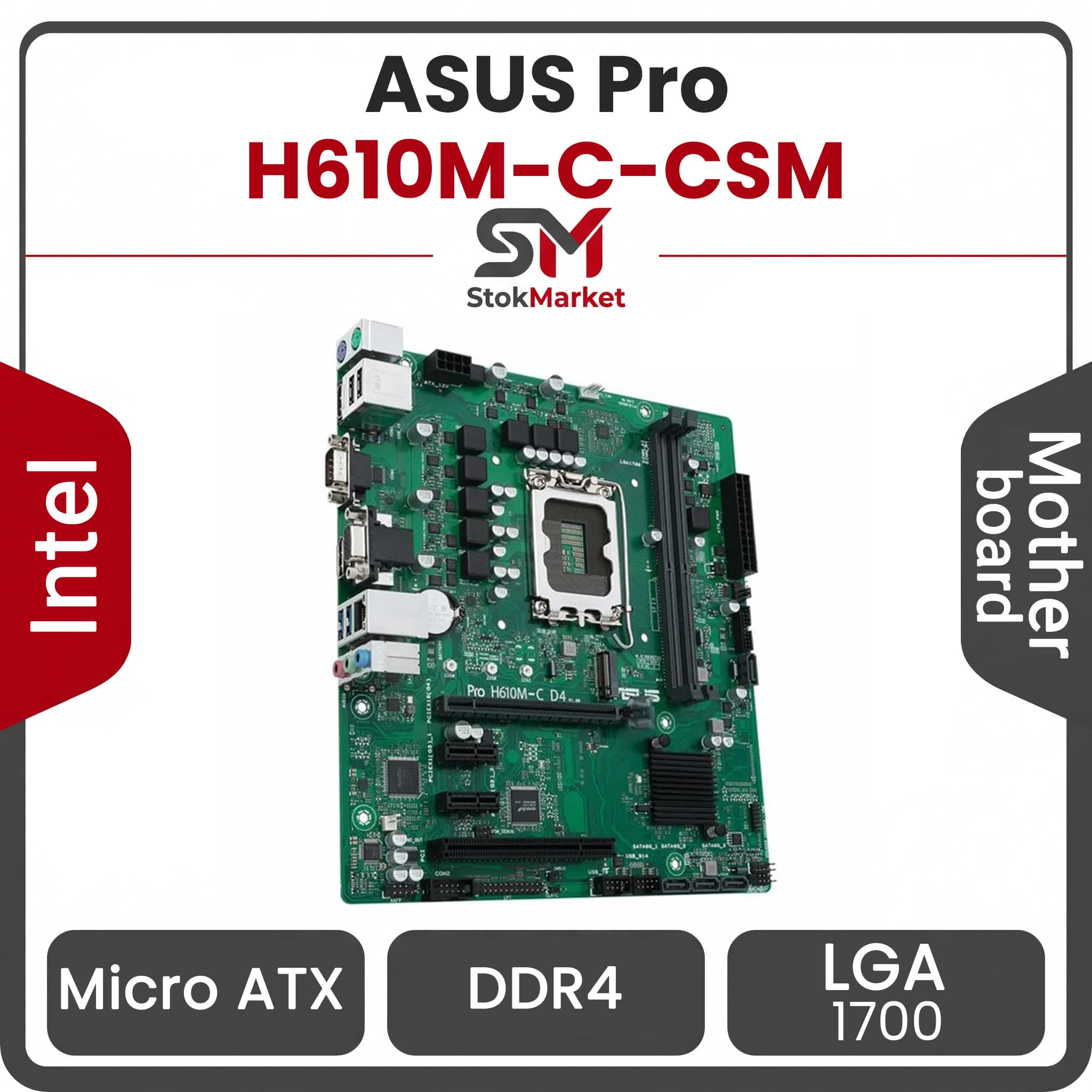 مادربرد ایسوس Pro H610M-C-CSM