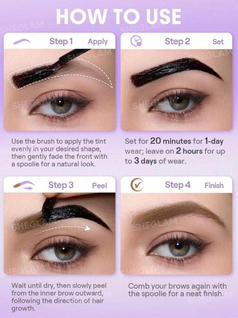 تینت ابرو پیل آف شیگلم Tint Lock Tattoo — تصویر ۵