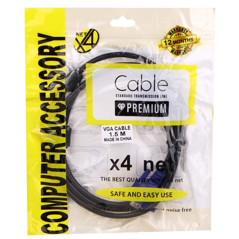 کابل VGA ایکس فورنت X4 Net طول 1.5 متر — تصویر ۴