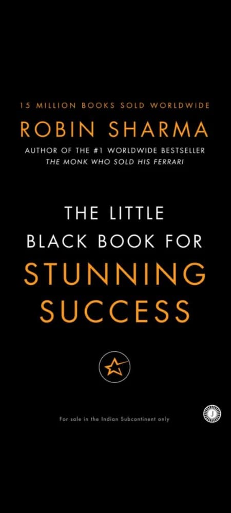 کتاب Little Black Book for Stunning Success (کتاب سیاه کوچک موفقیت شگفت‌انگیز) نسخه انگلیسی PDF | رابین شارما