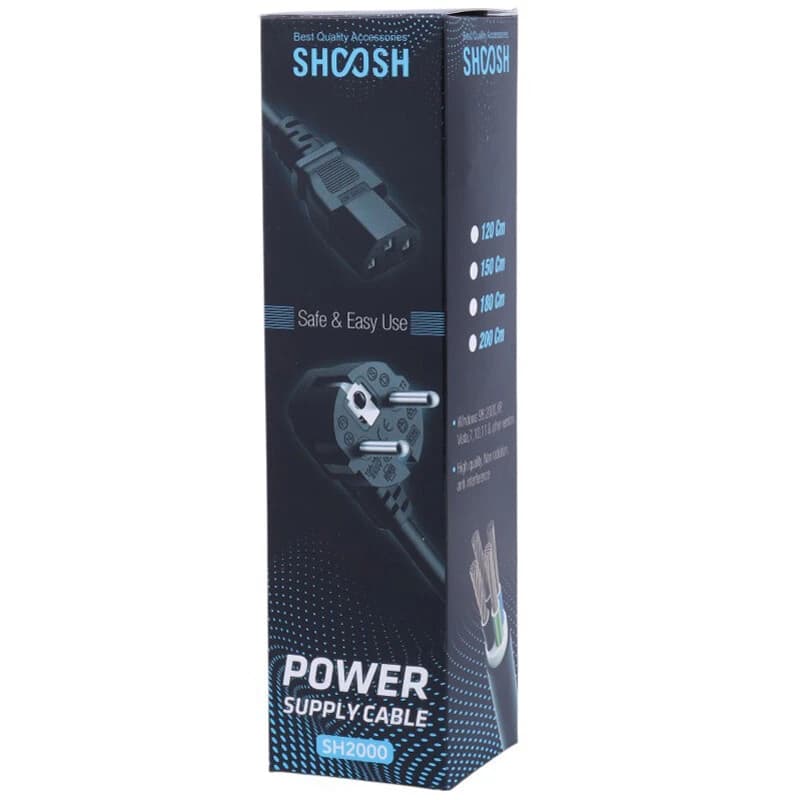 کابل برق Shoosh SH2000 1.5m PC — تصویر ۴