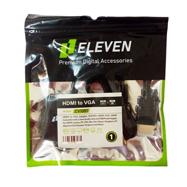 تبدیل HDMI به VGA صدا دار ایلون ELEVEN مدل CV1001 — تصویر ۶