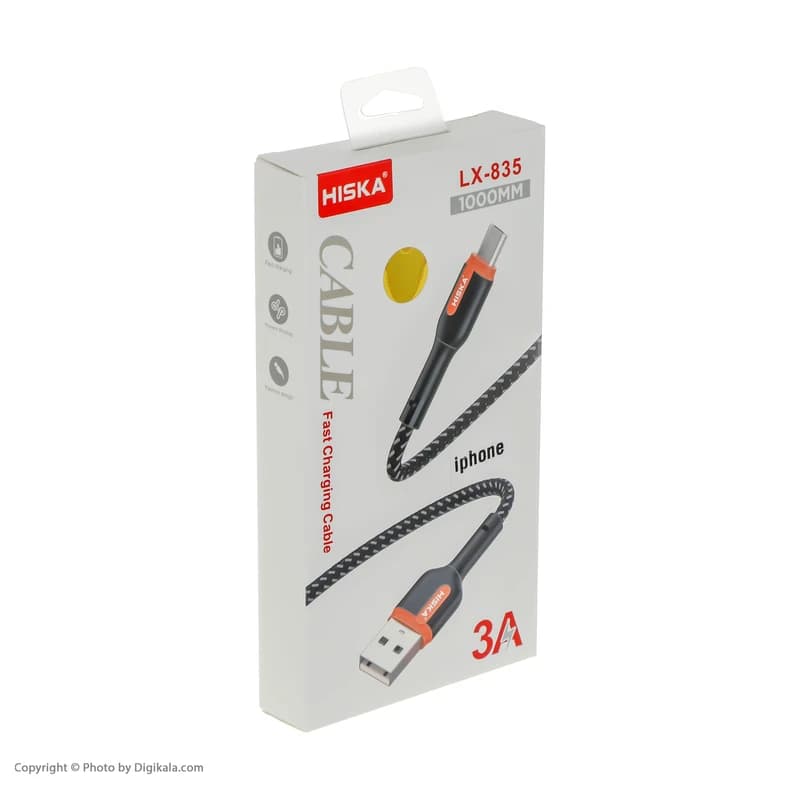 کابل تبدیل USB به لایتنینگ هیسکا مدل LX-835 طول 1 متر