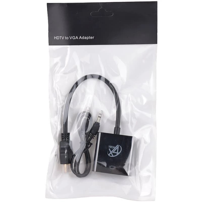 تبدیل HDMI به VGA ایکس فورتک X4Tech + کابل صدا