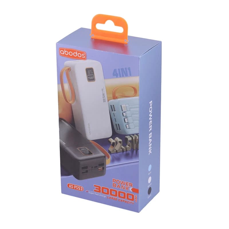 پاوربانک 30000 میلیآمپر ساعت آبودوس مدل AS-PS53 | شارژ سریع 22.5 وات — تصویر ۶