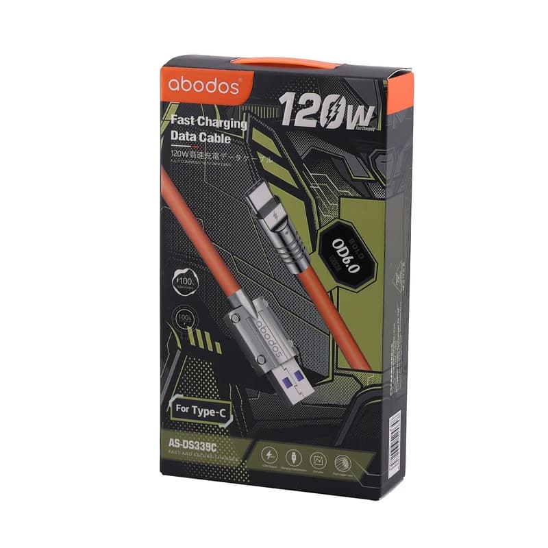 کابل تبدیل USB به Lightning آبودوس مدل AS-DS339i | شارژ سریع — تصویر ۲
