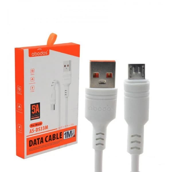 کابل تبدیل USB به Micro USB آبودوس مدل AS-DS33M | شارژ سریع