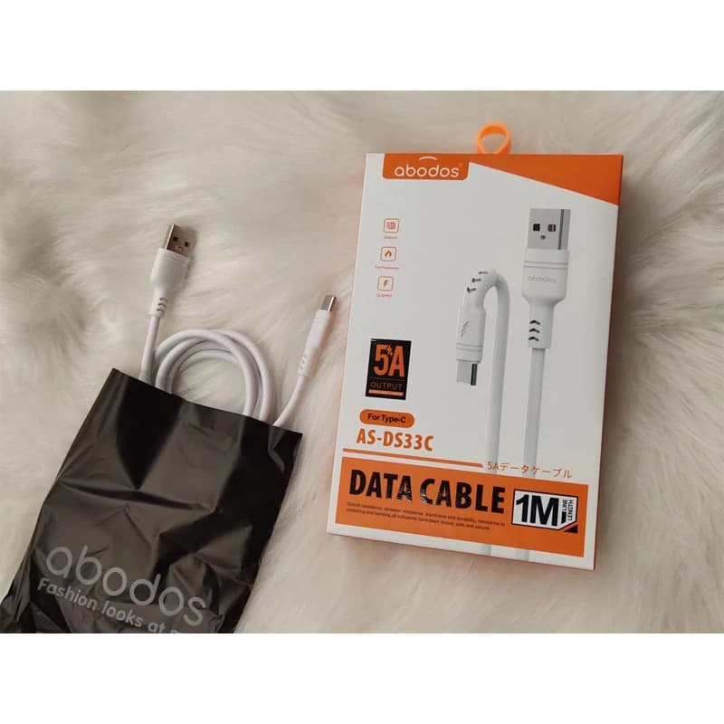کابل تبدیل USB به USB-C آبودوس مدل AS-DS33C | شارژ سریع — تصویر ۲