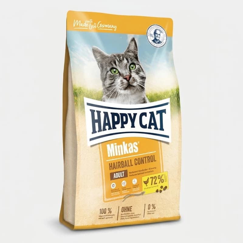 غذای خشک گربه هپی کت مدل hairball control.(به صورت فله)