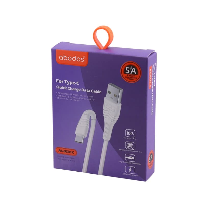 کابل تبدیل USB به Lightning آبودوس مدل AS-DS31i | طول 1 متر