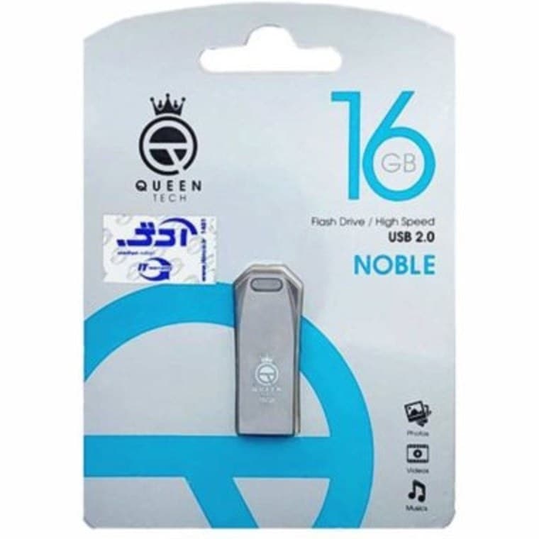 فلش مموری 16 گیگابایت کویین تک مدل Queen Tech NOBLE با گارانتی مادام العمر شرکتی