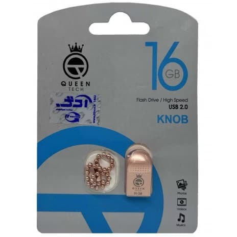 فلش مموری 16 گیگابایت کویین تک مدل Queen Tech Knob با گارانتی مادام العمر شرکتی