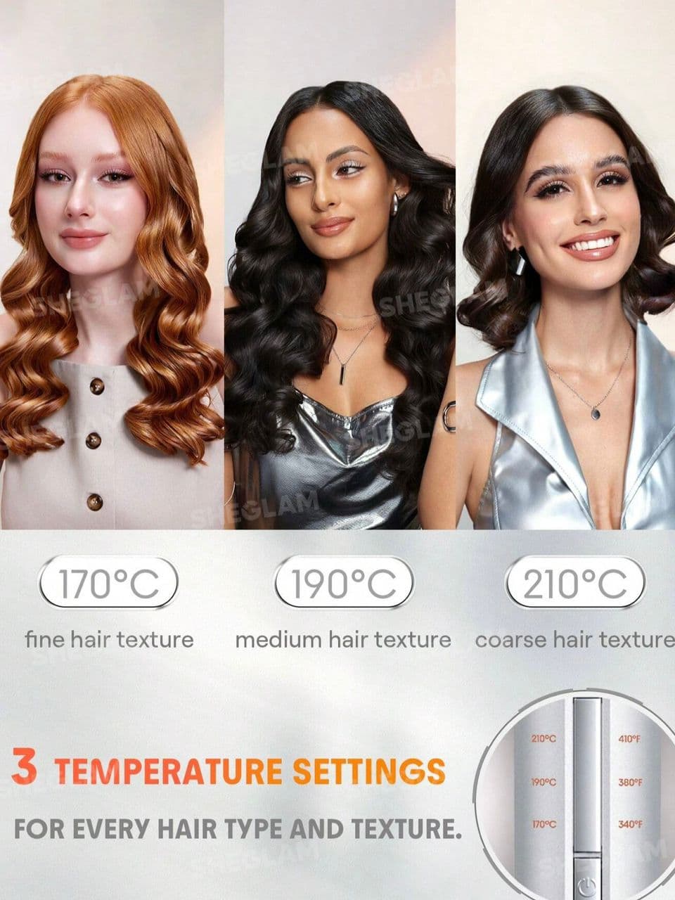 دستگاه کرلی شیگلم | SHEGLAM Hair Curler — تصویر ۶