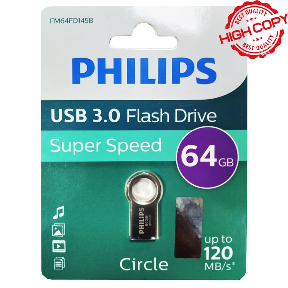 فلش فیلیپس مدل PHILIPS CIRCLE 64G گارانتی مادام