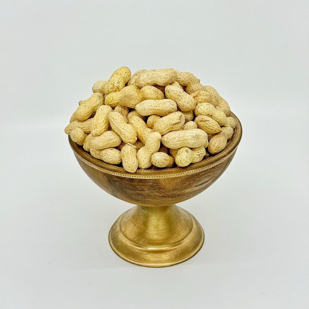 بادام زمینی با پوست خام استانه