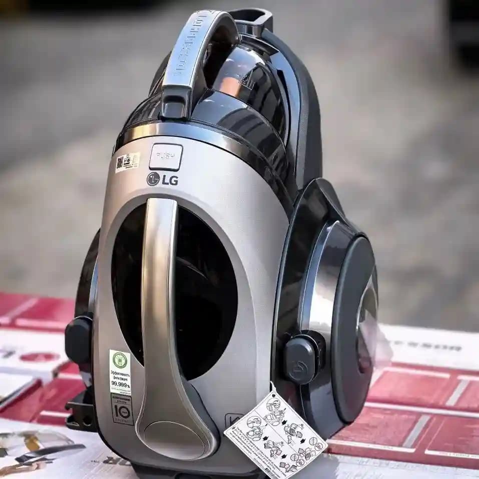 جاروبرقی ال جی مدل VC83209UHAS | توان ۲۰۰۰ وات، کمپرسوردار، مخزنی، سیلور — تصویر ۳
