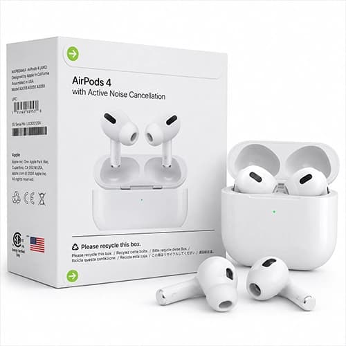 ایرپاد اپل AirPods 4 ANC با نویز کنسلینگ فعال
