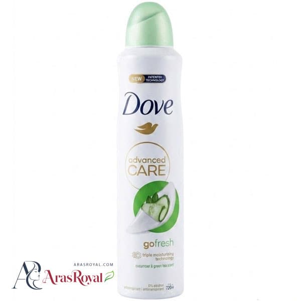 اسپری ضد تعریق داو Dove مدل Even Tone خیار و چای سبز انگلیس حجم 250 میل
