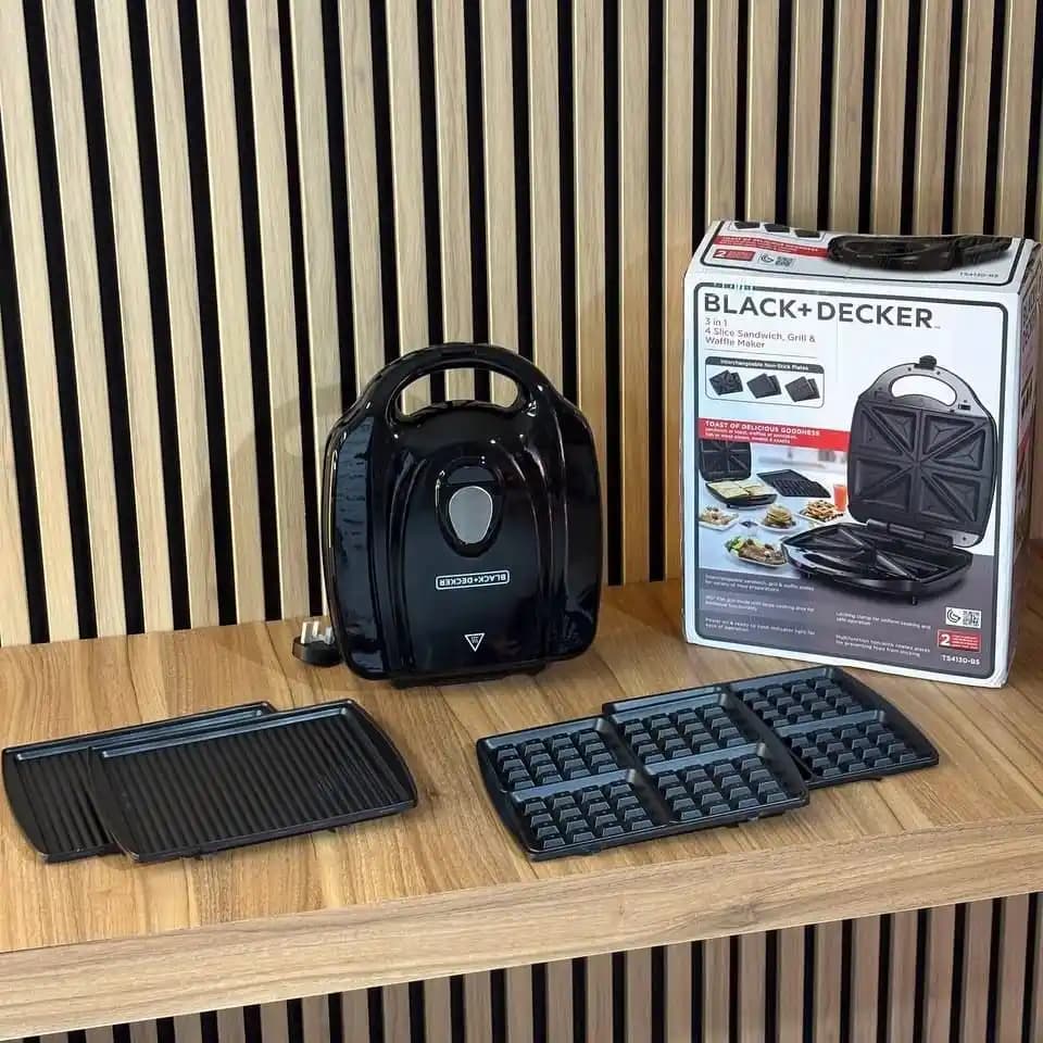 ساندویچ‌ساز ۳کاره بلک‌اند‌دکر مدل Black+Decker TS4130-B5