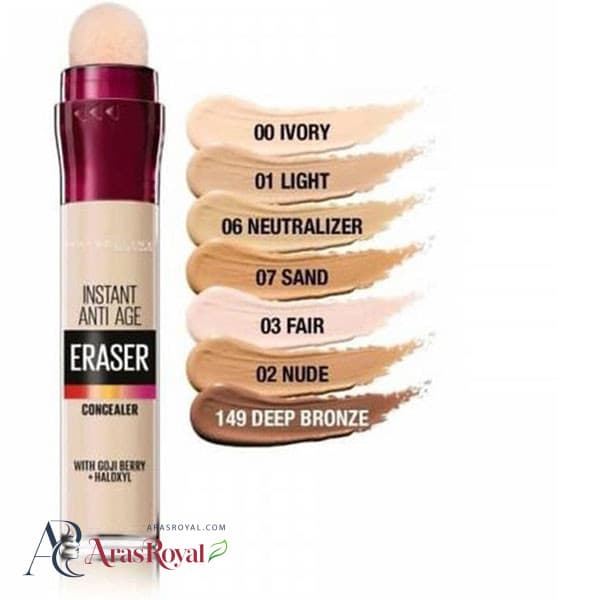 کانسیلر میبلین Maybelline مدل Instant Anti-Age شماره 00 Ivory — تصویر ۲