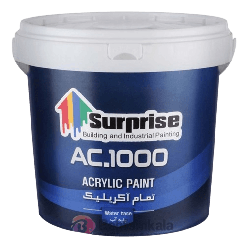 رنگ اکریلیک سورپرایز مات کد AC1000 حلب 20 کیلویی