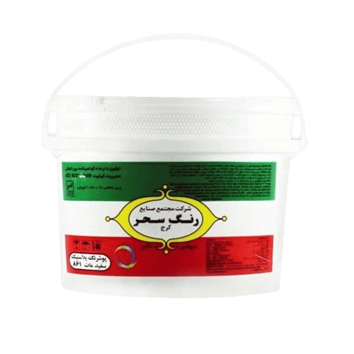 رنگ پلاستیک درجه یک سحر (کد 861) 12 کیلویی دبه