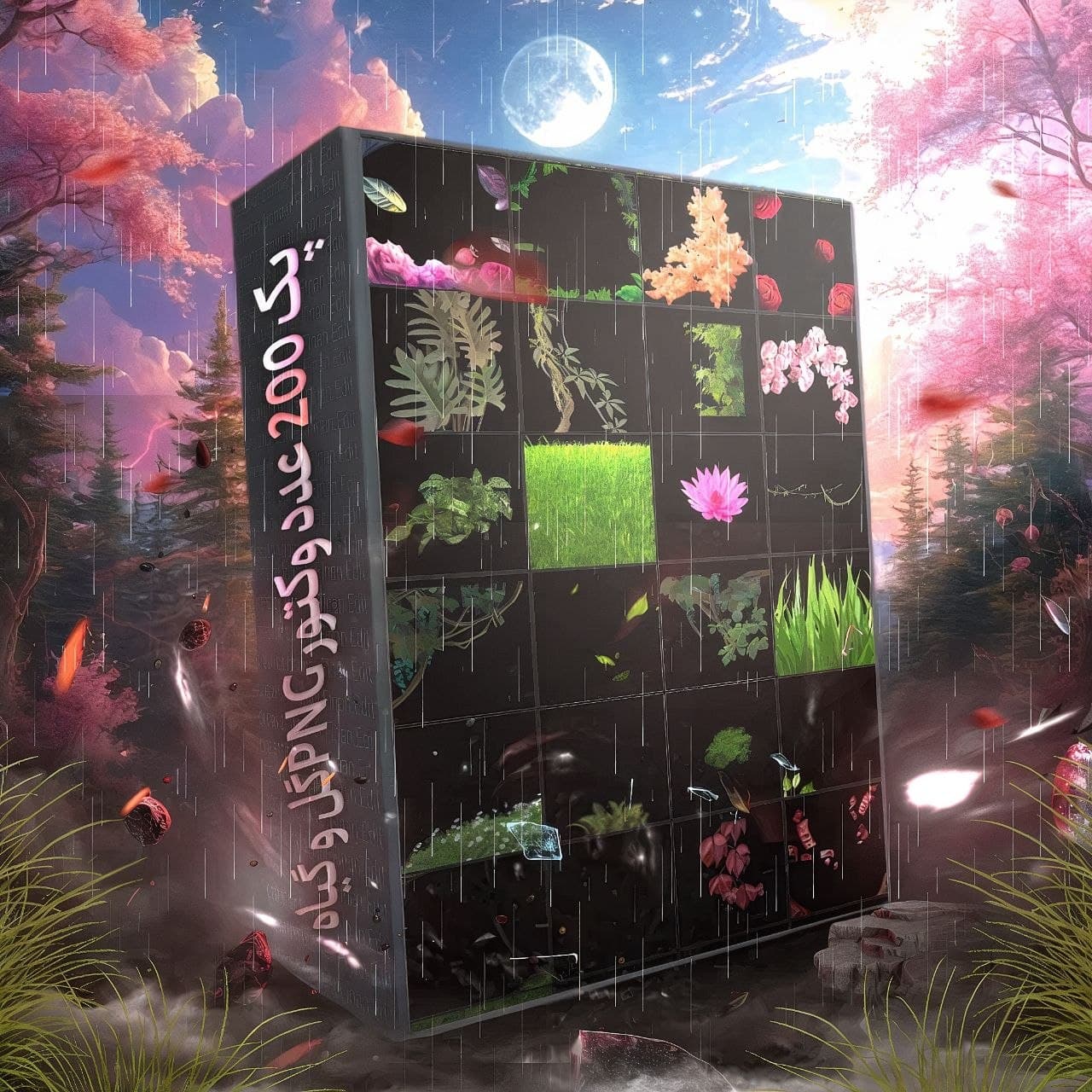 مجموعه ای 200 عدد وکتور انواع گل و گیاه🌵🌷