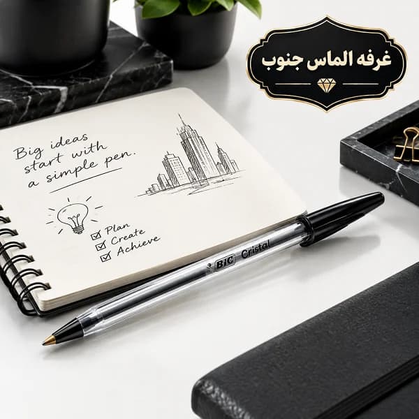 خودکار بیک مشکی مدل کریستال (Bic Cristal) اصل