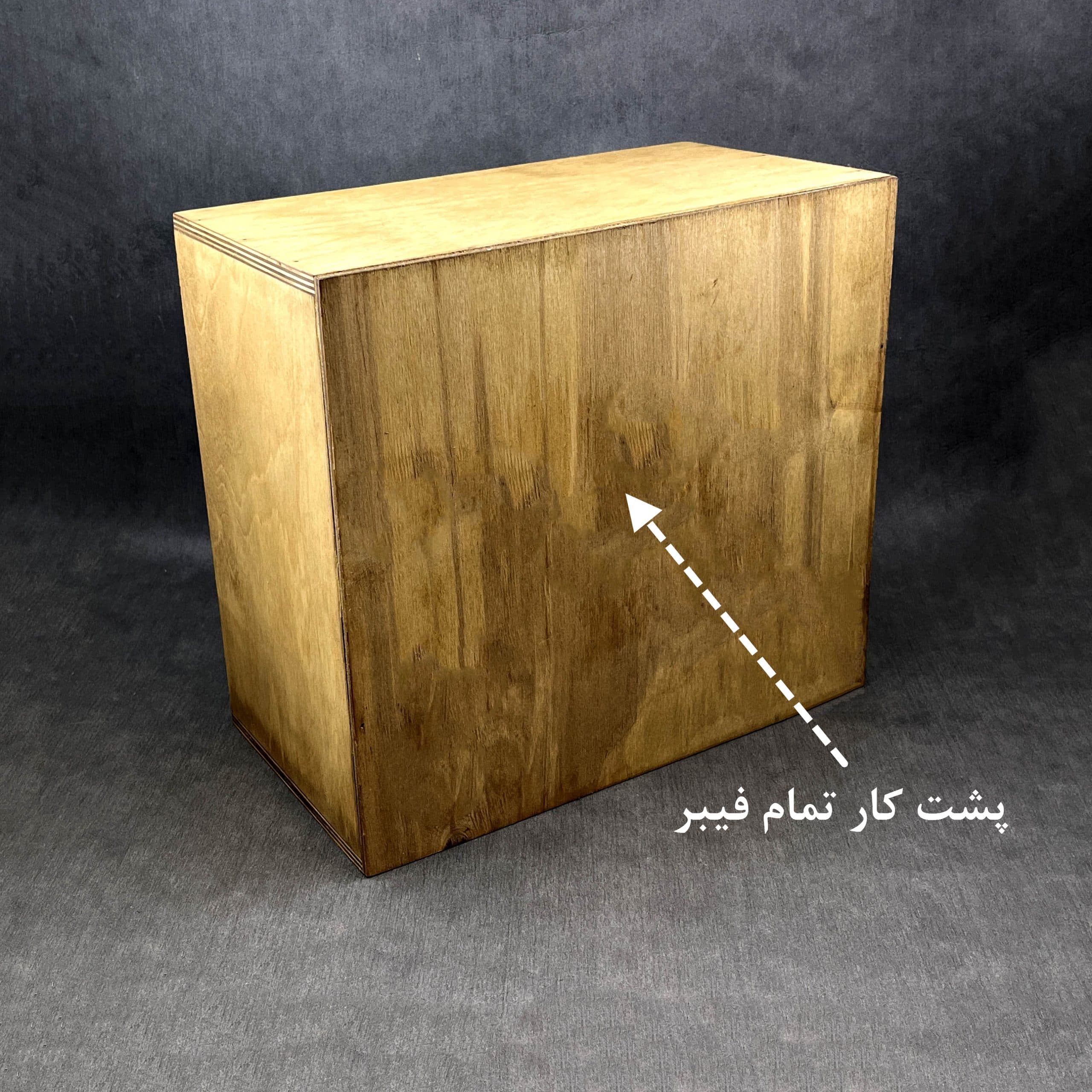 جا حبوباتی چوبی 9 کشو رنگ عسلی — تصویر ۵