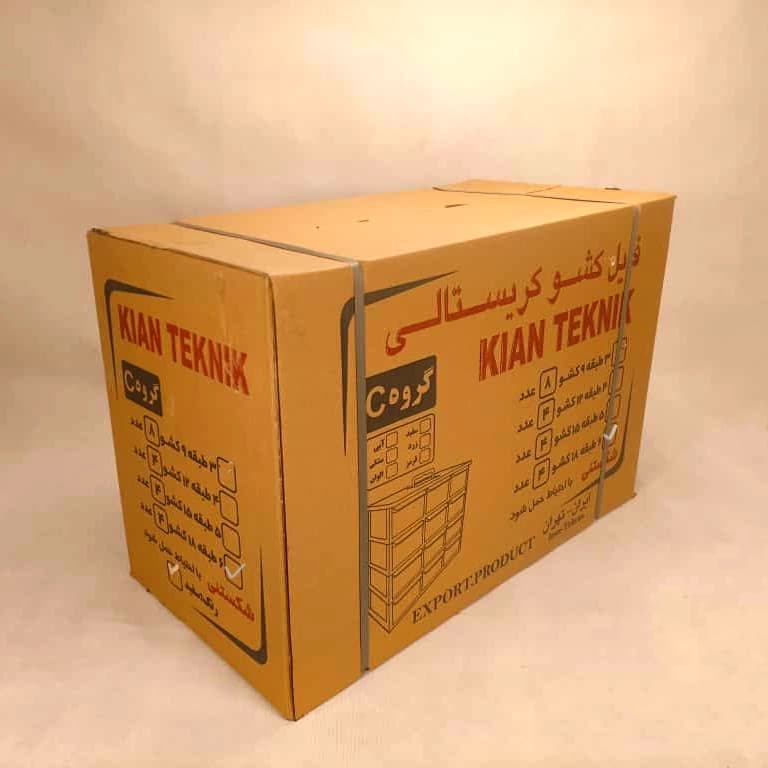 فروش عمده جعبه قطعات کشویی 18 کشو 6 طبقه (کارتن 4 عددی)
