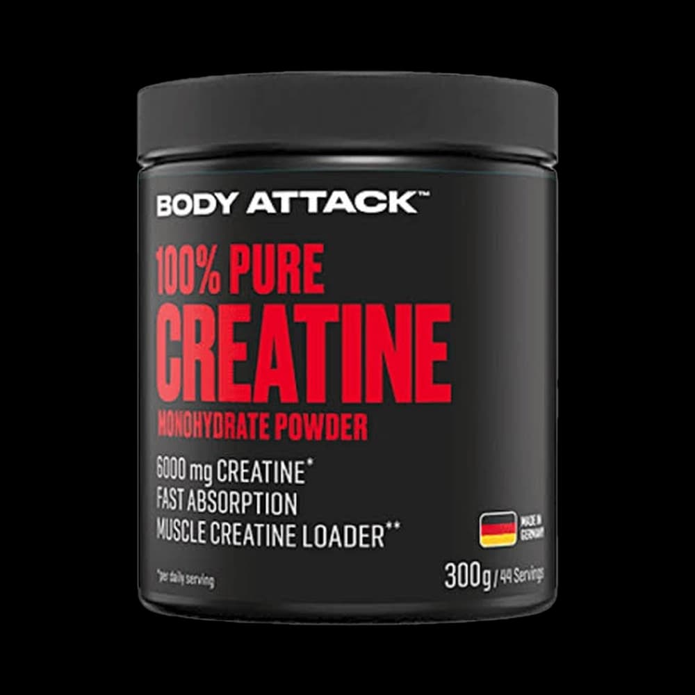 کراتین بادی اتک 300 گرمی body attack 100% pure creatine