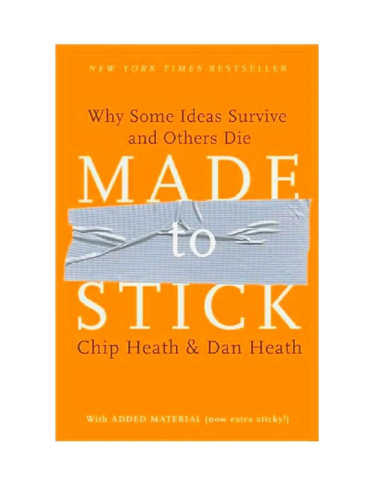کتاب Made to Stick: Why Some Ideas Survive and Others Die (ماندگار: چرا برخی ایده‌ها دوام می‌آورند و برخی دیگر می‌میرند) نسخه PDF انگلیسی | نویسنده Chip Heath (چیپ هیث)