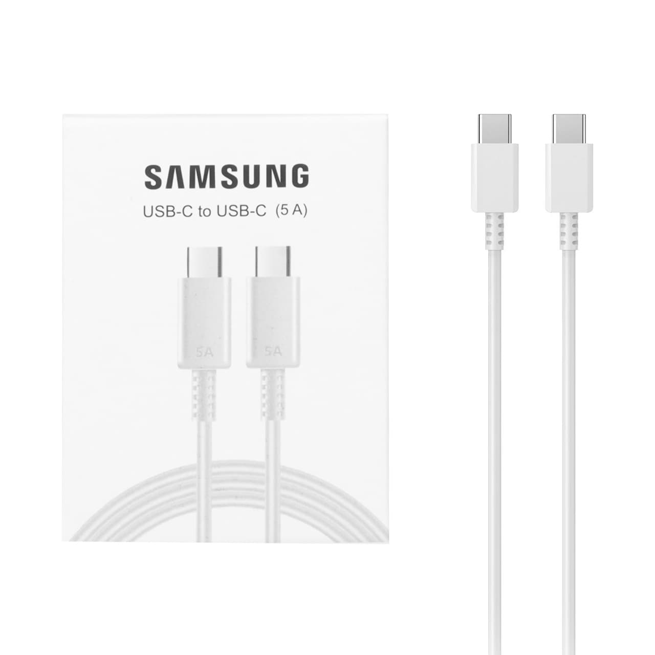 کابل شارژ دو سر Samsung Type-C مدل Note 10 – سفید (پک دار) – BSA