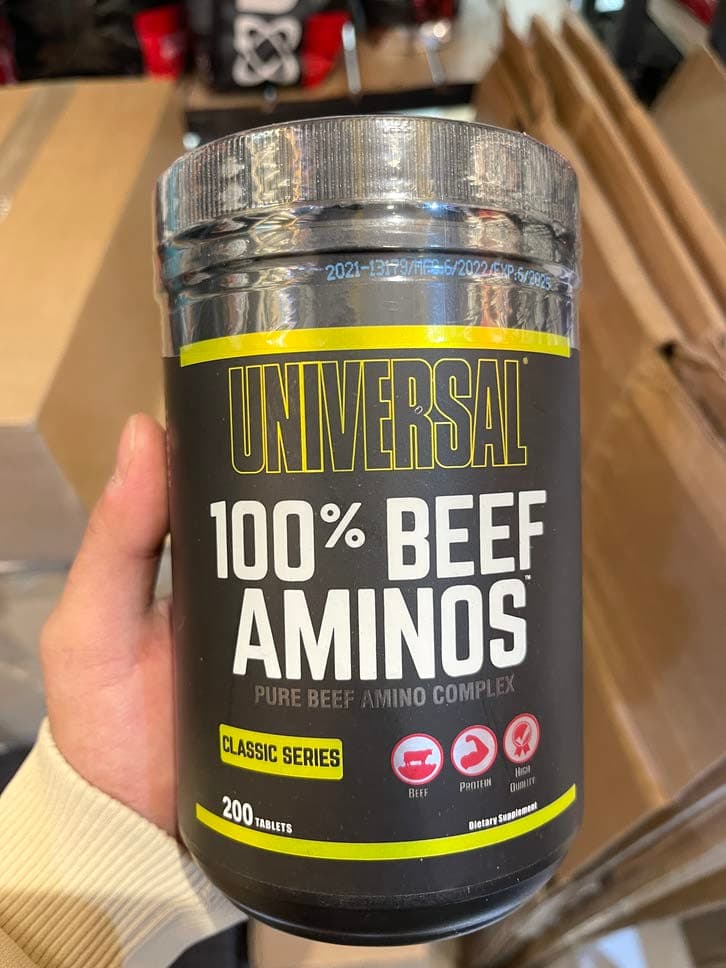 آمینو بیف یونیورسال 200 عددی Universal Nutrition 100% Beef Aminos — تصویر ۵