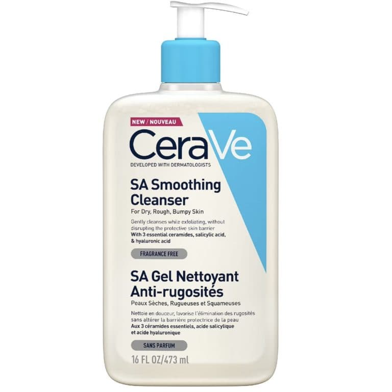 ژل شستشو سراوی CeraVe مدل SA Smoothing حجم 473 میل | بهترین لایه‌بردار و نرم‌کننده پوست — تصویر ۲