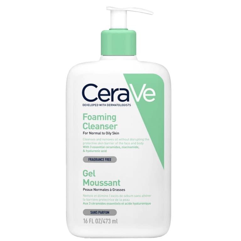 فوم شستشوی صورت سراوی CeraVe برای پوست‌های حساس و چرب_Cerave Foaming Cleanser 473ml