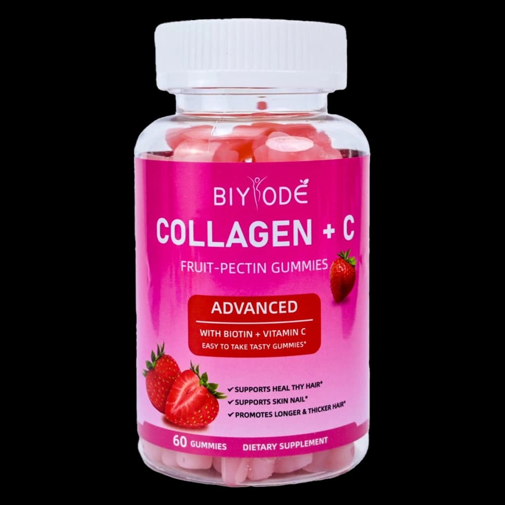 پاستیل کلاژن و ویتامین سی بیود 60 عددی | BIYODE Collagen + C