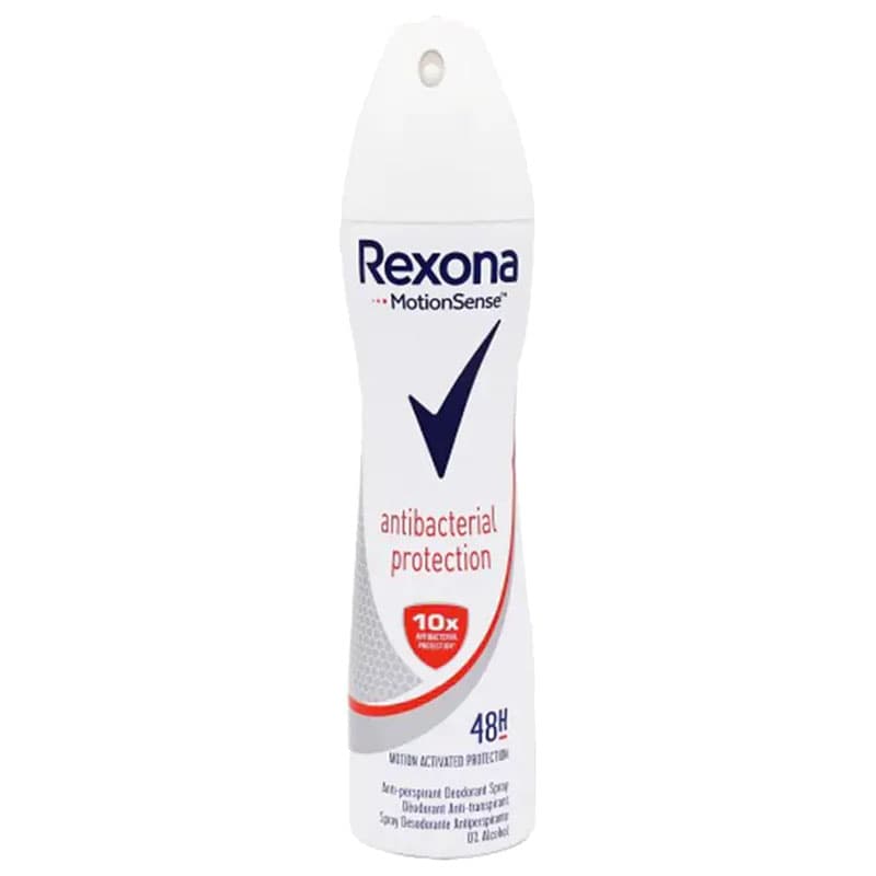 اسپری بدن زنانه آنتی باکتریال رکسونا Antibacterial Protection حجم 200 میل