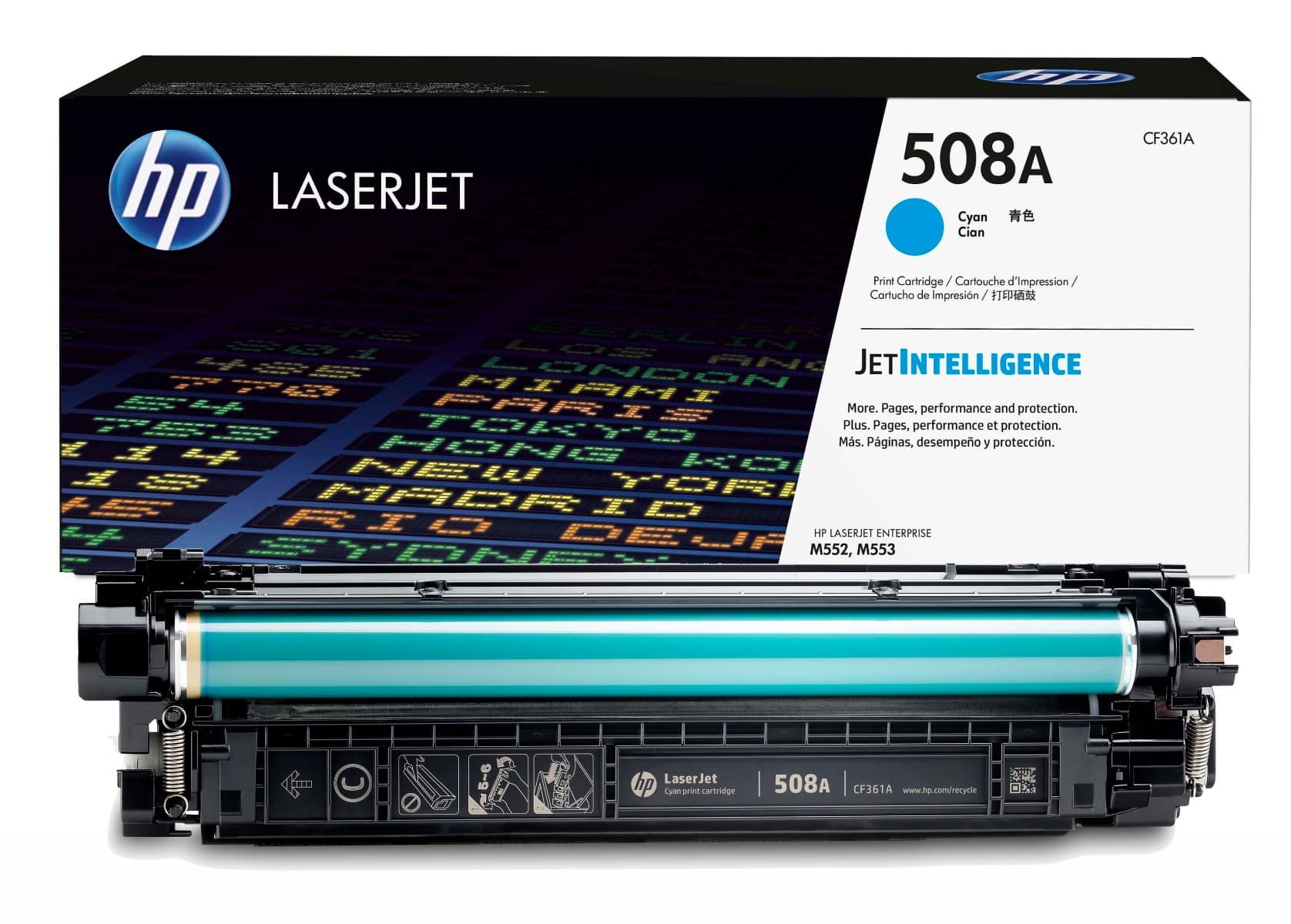 کارتریج لیزری رنگی آبی اچ پی HP 508