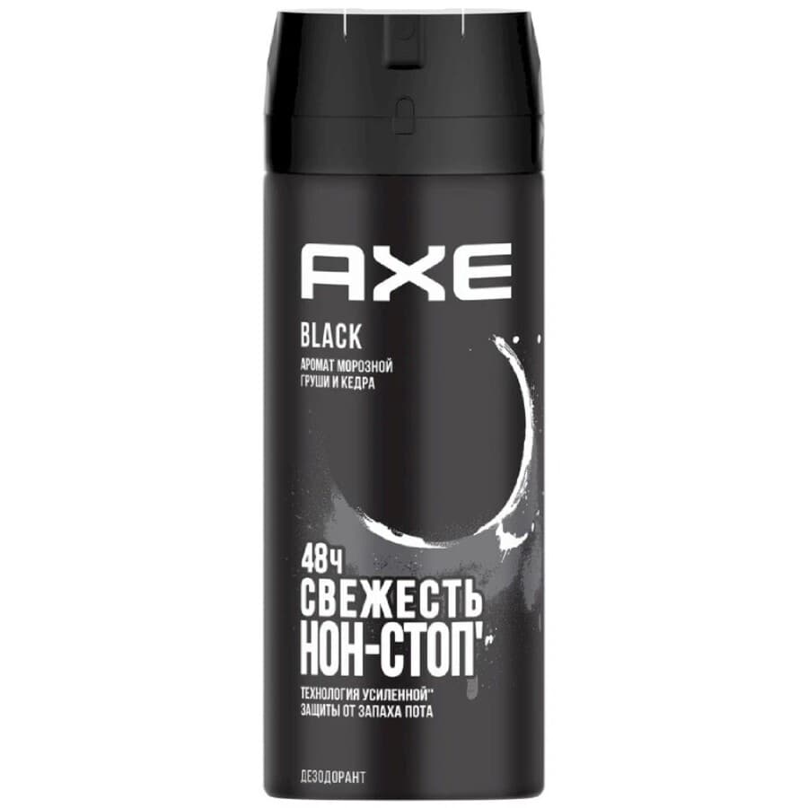 اسپری بدن 48 ساعته آکس Axe مدل Black حجم 150 میل